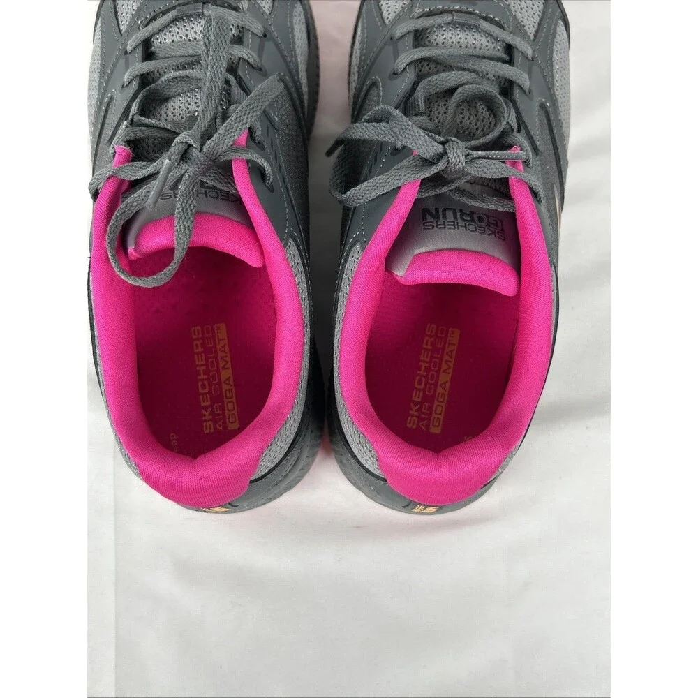 Skechers Go Run Consistent Vivid Horizon Sneaker Women’s WIDE 8 Gray Pink